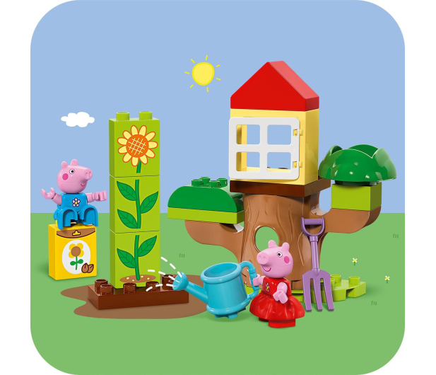 LEGO DUPLO IP 2 2024 PINK 10431 Ogród i domek na drzewie Peppy - 1248393 - zdjęcie 6